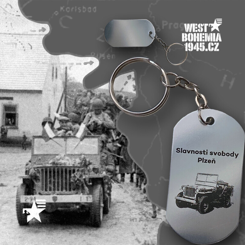 Přívěsek SLAVNOSTI SVOBODY PLZEN - WILLYS JEEP